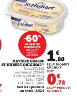 U Express Matiere grasse st hubert original offre