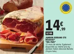 E.Leclerc Jambon serrano stg désossé del país offre