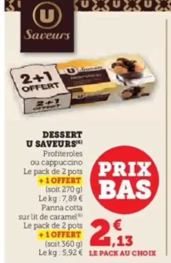U Express Dessert u saveurs offre