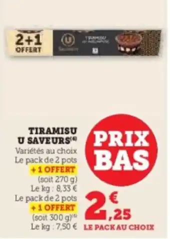 U Express Tiramisu u saveur offre