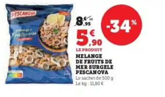 U Express PESCANOVA Melange de fruits de mer surgele offre