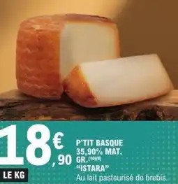 E.Leclerc P'tit basque 35,90% mat. offre