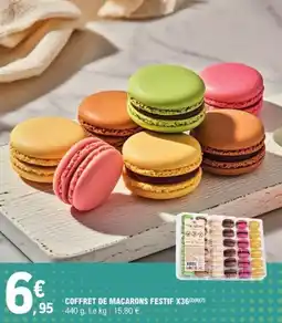 E.Leclerc Coffret de macarons festif x36 offre