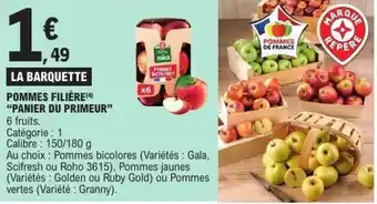 E.Leclerc Pommes filière panier du primeur offre
