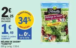 E.Leclerc Mélange de saison florette offre