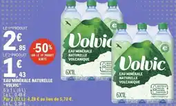 E.Leclerc Eau minérale naturelle volvic offre