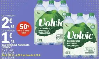 E.Leclerc Eau minérale naturelle volvic offre