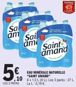 E.Leclerc Eau minérale naturelle saint amand offre