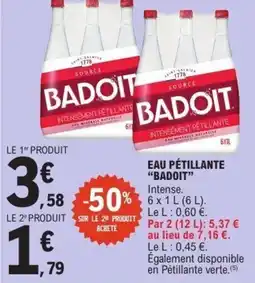 E.Leclerc Eau pétillante badoit offre