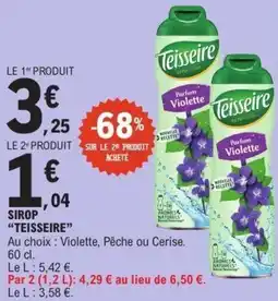 E.Leclerc Sirop teisseire offre