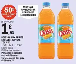 E.Leclerc Boisson aux fruits saveur tropical oasis offre