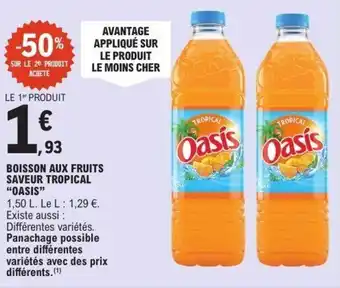 E.Leclerc Boisson aux fruits saveur tropical oasis offre