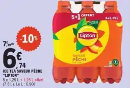 E.Leclerc Ice tea saveur pêche lipton offre
