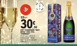 E.Leclerc Aop(3) champagne brut royal avec étui. pommery offre