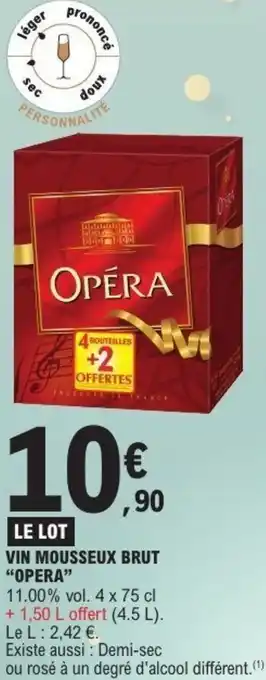 E.Leclerc Vin mousseux brut opera offre