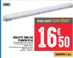 Brico Cash Réglette tube led étanche ip 65 offre