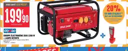 Brico Cash Domac groupe électrogène zeus 2200 w + lampe offerte offre