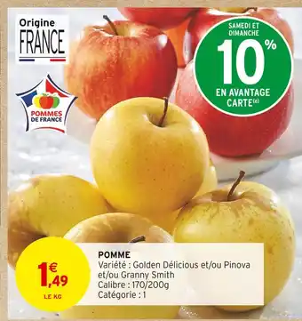 Intermarché Hyper Pomme offre