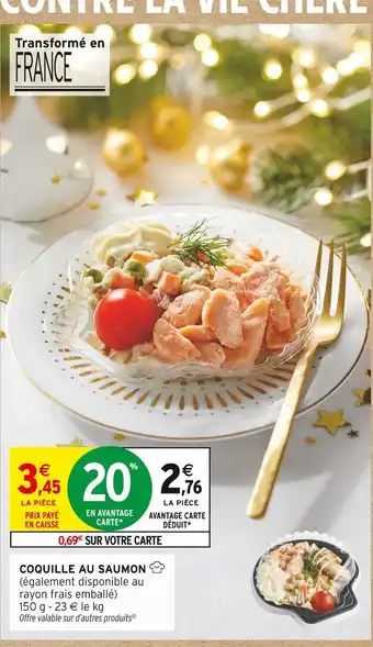 Intermarché Hyper Coquille au saumon offre