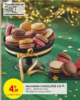 Intermarché Hyper Macarons chocolatés offre