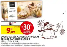 Intermarché Hyper Erhard bûche glacée vanille & chocolat offre