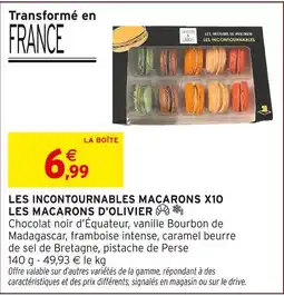 Intermarché Hyper Les macarons d'olivier les incontournables macarons x10 offre