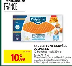 Intermarché Hyper Delpierre saumon fumé norvège offre