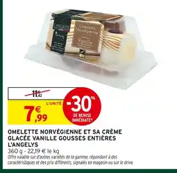 Intermarché Hyper L'angelys omelette norvégienne et sa crème glacée vanille gousses entières offre