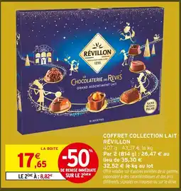Intermarché Hyper Révillon coffret collection lait offre