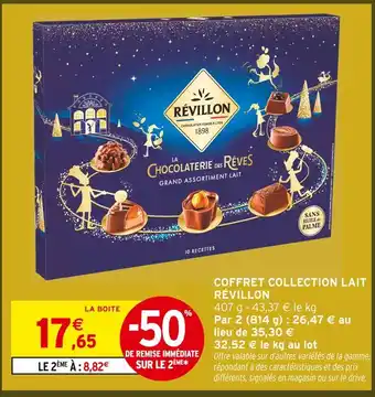 Intermarché Hyper Révillon coffret collection lait offre
