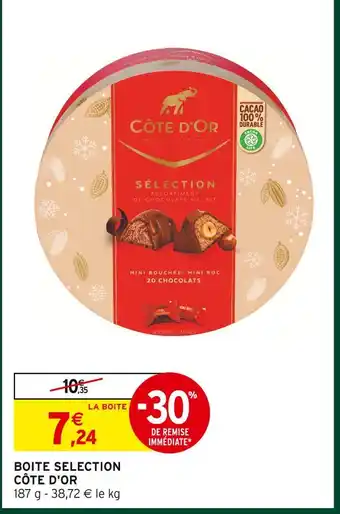 Intermarché Hyper Côte d'or boîte sélection offre