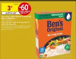 Intermarché Hyper Ben's original riz long grain 10 minutes offre