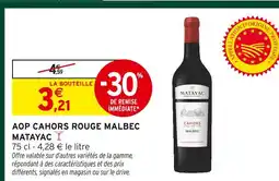 Intermarché Hyper Matayac aop cahors rouge malbec offre