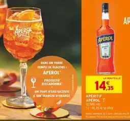 Intermarché Hyper Apérol apéritif offre