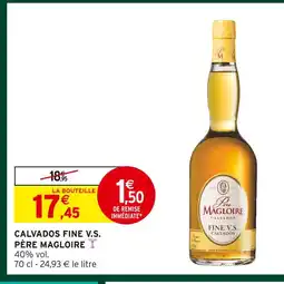 Intermarché Hyper Père magloire calvados fine v.s offre