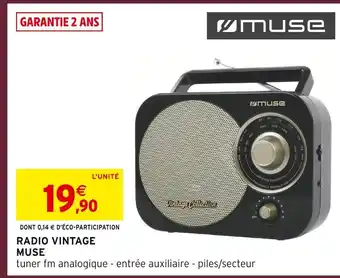 Intermarché Hyper Muse radio vintage offre