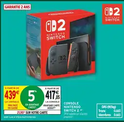 Intermarché Hyper Nintendo switch console offre