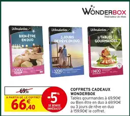 Intermarché Hyper Wonderbox coffrets cadeaux offre
