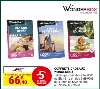 Intermarché Hyper Wonderbox coffrets cadeaux offre