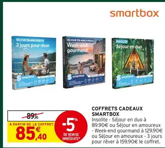 Intermarché Hyper Smartbox coffrets cadeaux offre