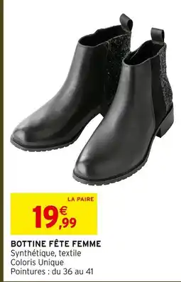 Intermarché Hyper Bottine fête femme offre