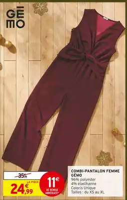 Intermarché Hyper Gémo combi-pantalon femme offre