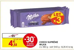Intermarché Hyper Milka choco suprême offre