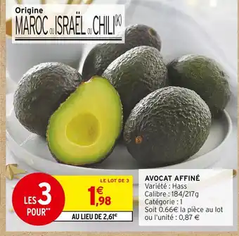 Intermarché Express Avocat affiné offre