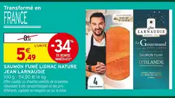 Intermarché Express Jean larnaudie saumon fumé lignac nature offre