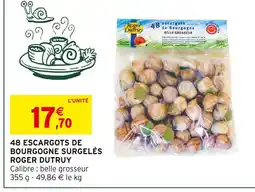 Intermarché Express Roger dutruy 48 escargots de bourgogne surgelés offre