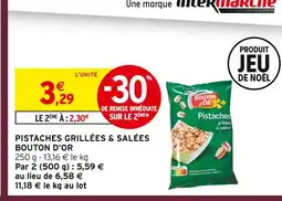 Intermarché Express Bouton d'or pistaches grillées & salées offre