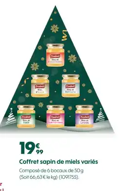 Truffaut Finabeil coffret sapin de miels variés offre