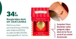 Truffaut My jolie candle bougie bijou doré offre