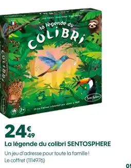 Truffaut Sentosphère la légende du colibri offre